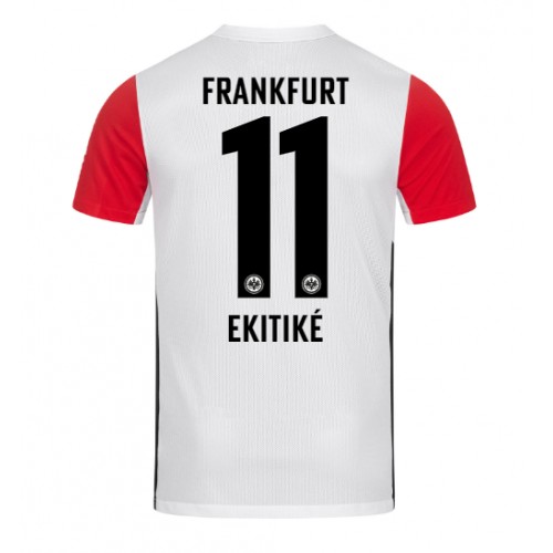 Fotballdrakt Herre Eintracht Frankfurt Hugo Ekitike #11 Hjemmedrakt 2024-25 Kortermet